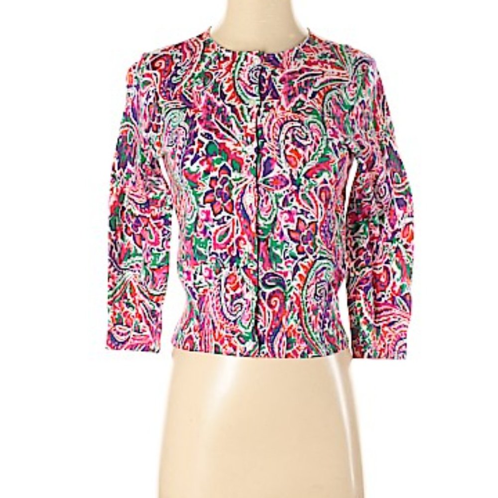 Chaps by RALPH LAUREN - Paisley Cardigan - XS